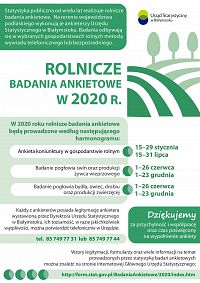 Foto: ROLNICZE BADANIA ANKIETOWE W 2020 R.