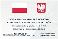 Foto: ,, Rozbudowa drogi gminnej nr 104627B Stara Kubra-Kubra Przebudówka II”